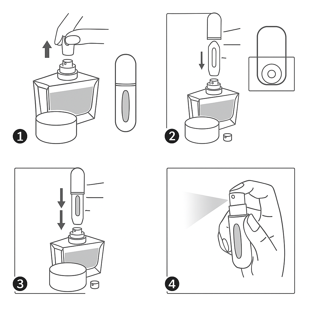 Atomizer do perfum przenośny dozownik flakon