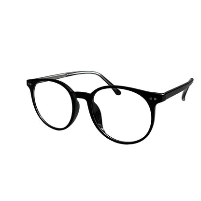 Okulary blokujące światło niebieskie dzienne okrągłe przeźroczyste 65%