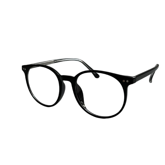 Okulary blokujące światło niebieskie dzienne okrągłe przeźroczyste 65%