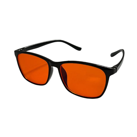 Okulary blokujące światło niebieskie nocne prostokątne Pomarańczowe 98%