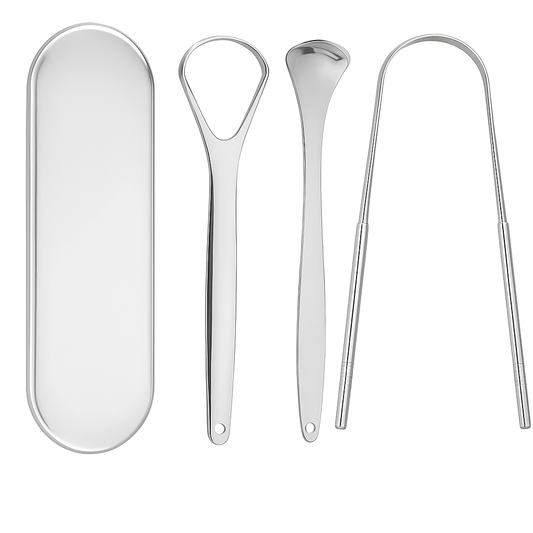 CZYŚCIK DO JĘZYKA HIGIENA JAMY USTNEJ | STAL NIERDZEWNA | CZYSTY ODDECH