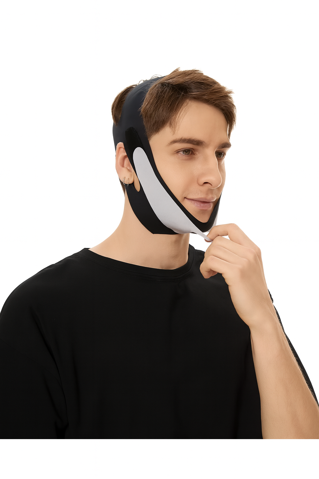 MASKA LIFTINGUJĄCA DLA MĘŻCZYZN REDUKCJA PODBRÓDKA PRZECIW CHRAPANIU