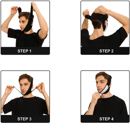 MASKA LIFTINGUJĄCA DLA MĘŻCZYZN REDUKCJA PODBRÓDKA PRZECIW CHRAPANIU