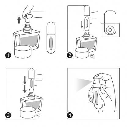 Atomizer do perfum przenośny dozownik flakon